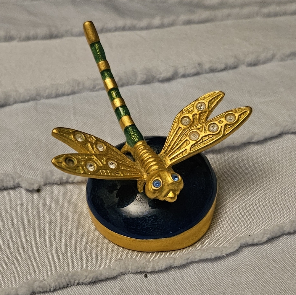 Estee Lauder Gold and Blue Dragonfly Perfume Co